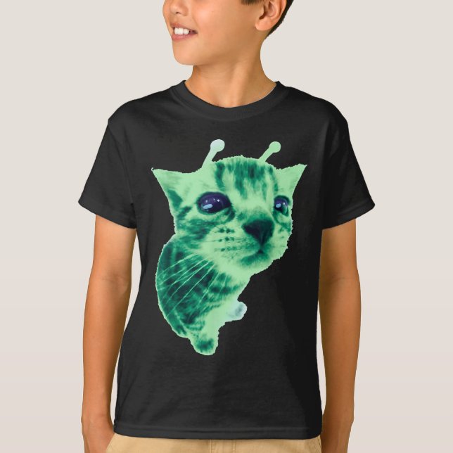 Camiseta Gnarp Cat Bobo Alienígena Cat Memória Brainrot Mem (Frente)
