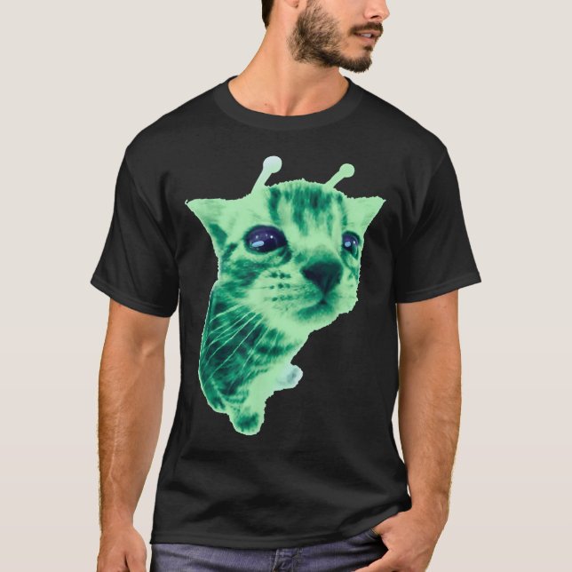 Camiseta Gnarp Cat Bobo Alienígena Cat Memória Brainrot Mem (Frente)