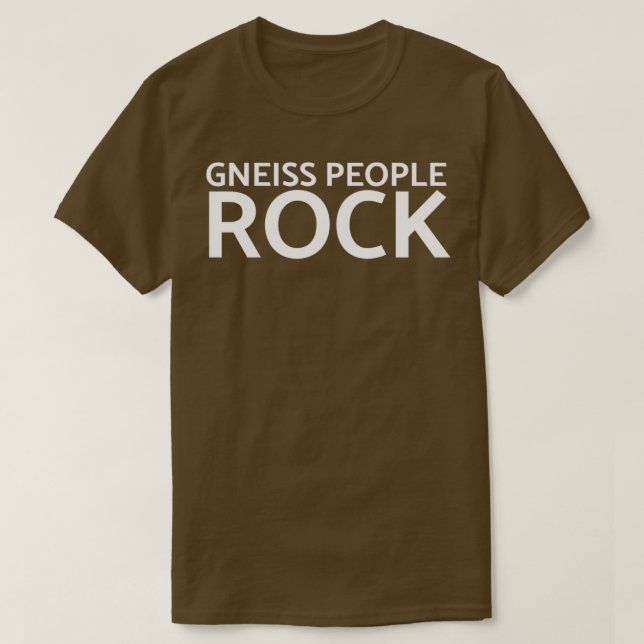 Camiseta Gneiss Pessoas Rock Funny Geology TShirt Classic T (Frente do Design)