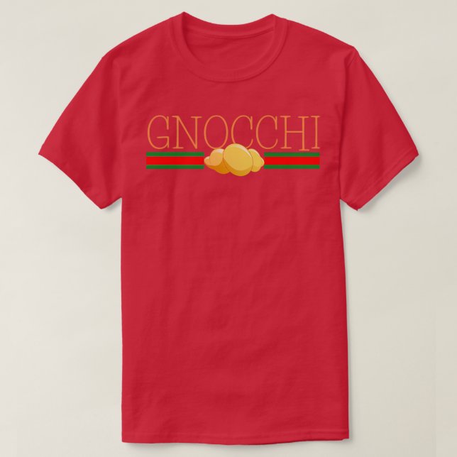 Camiseta Gnocchi Pasta Funny Italy World Travel Gift Unisex (Frente do Design)