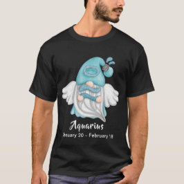 Camiseta Gnome Aquarius Zodiac - Sinal de Astrologia Angel 