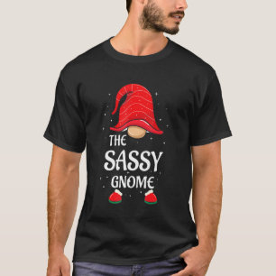 Camiseta Gnome Atrevido Xadrez de Búfalo Família Correspond