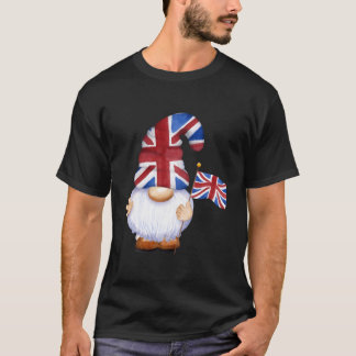 Camiseta Gnome British Flag King Charles Coronation