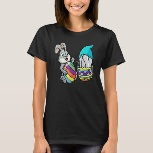 Camiseta Gnome Bunny Easter Egg Hare Coelho Anão Colorido