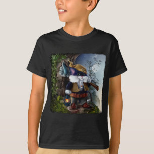 Camiseta Gnome cat com martelo e lâmpada vai funcionar	