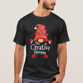 Camiseta Gnome Criativo Natal Família Correspondência Piada