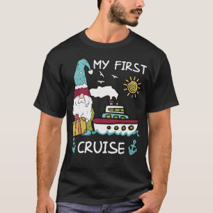 Camiseta Gnome Cruise Funny Primeira Vez Cruzando