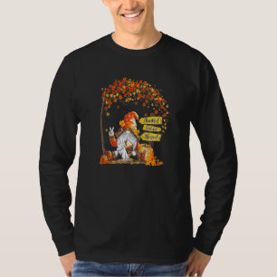 Camiseta Gnome da Especiaria de Abóbora Olá Outono Laranja