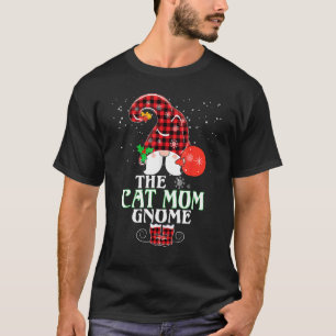 Camiseta Gnome da Mamãe de Gato Xadrez de Búfalo Correspond