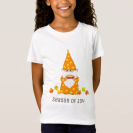 Camiseta Gnome de Ação de Graças Fofo & Folhas de 