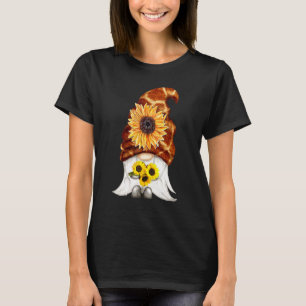 Camiseta Gnome do Girassol Menina Animal Mulheres Verão Gno