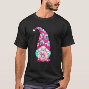 Camiseta Gnome Donut Com Padrão Fofo Para Jardineiro E Don