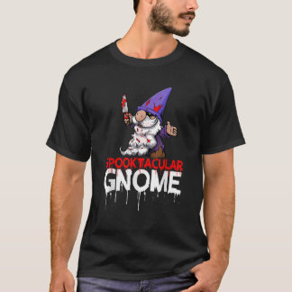 Camiseta Gnome Espetacular Fofas Mulheres Dia das Bruxas Ce