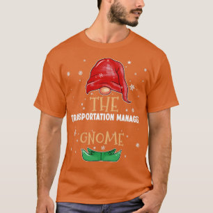 Camiseta Gnome Family Matching C do gerente de transporte
