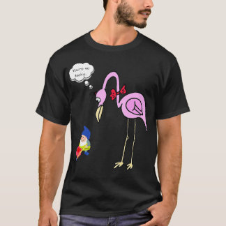 Camiseta Gnome flamingo engraçado você é tão brega gardenin