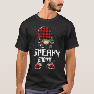 Camiseta Gnome Furtivo Xadrez de Búfalo Família Corresponde