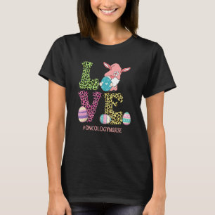 Camiseta Gnome Gnomo Leopard Oncologia Enfermeira Feliz Eas