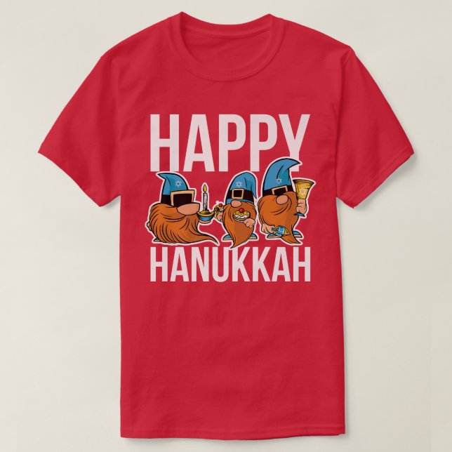 Camiseta Gnome Hanukkah  (Frente do Design)