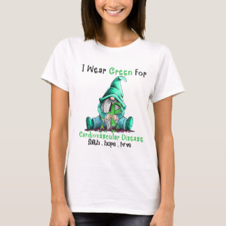 Camiseta Gnome I veste verde para doença cardiovascular