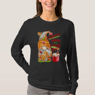 Camiseta Gnome Natal Biscoito de Gengibre e Cacau Feliz Nat
