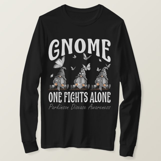 Camiseta Gnome One combate sozinho a consciência da doença  (Frente do Design)