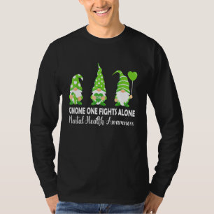 Camiseta Gnome One combate sozinho a consciência da saúde m
