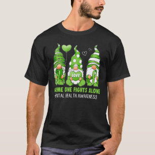 Camiseta Gnome One combate sozinho a consciência da saúde m