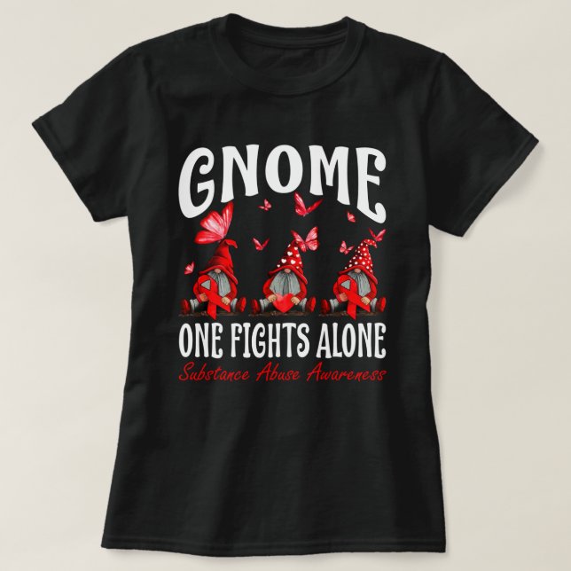 Camiseta Gnome One combate sozinho a consciência sobre abus (Frente do Design)