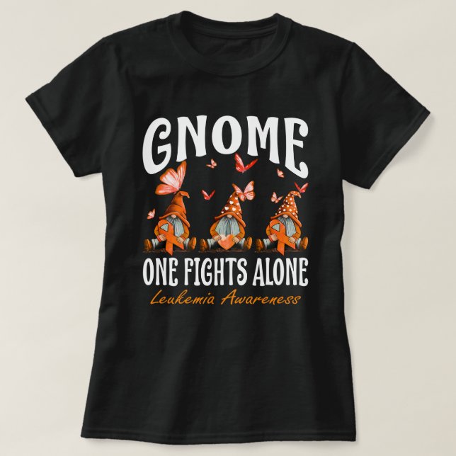 Camiseta Gnome One luta sozinho contra a consciência da leu (Frente do Design)