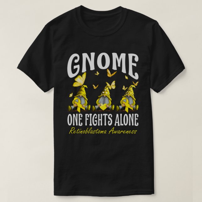 Camiseta Gnome One luta sozinho contra a consciência do ret (Frente do Design)