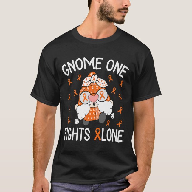 Camiseta Gnome One luta sozinho contra a hipoglicemia consc (Frente)