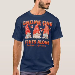 Camiseta Gnome One luta sozinho contra a leucose laranja
