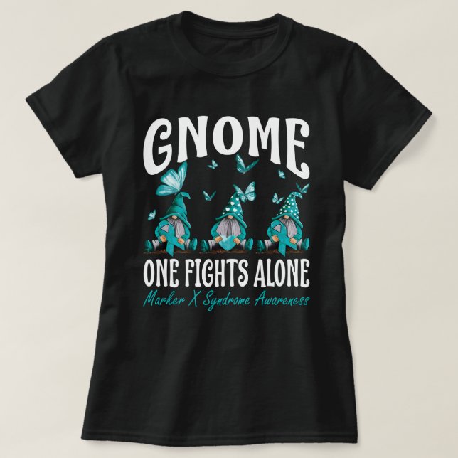 Camiseta Gnome One luta sozinho contra a síndrome do marcad (Frente do Design)