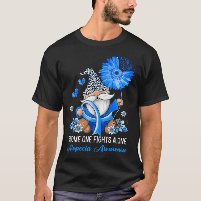 Camiseta Gnome One luta sozinho sobre a consciência da fita (Frente)