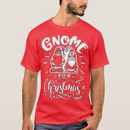 Camiseta Gnome para o Natal - Natal dos Gnomos Bonitos