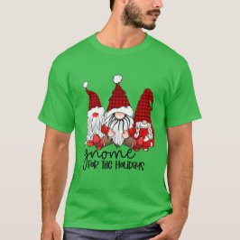 Camiseta Gnome para os feriados, fofo