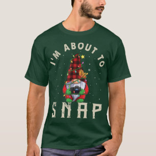 Camiseta Gnome Photographer Christmas Lights Photography Fu