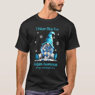 Camiseta Gnome Puzzle Usa Azul Pelo Autismo Aceita Entender