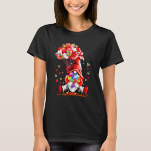 Camiseta Gnome Puzzles Balão Coração Conscientização do Aut