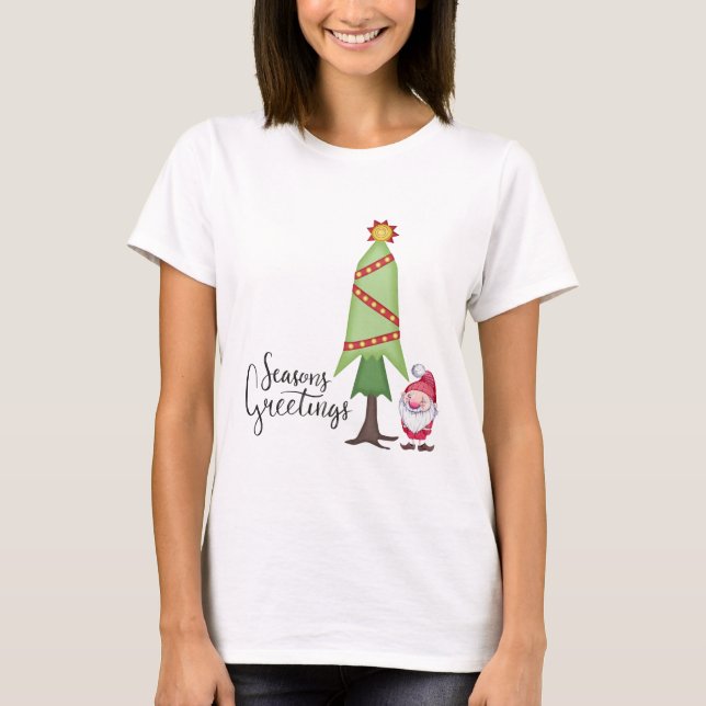 Camiseta Gnome Seasons Saudações (Frente)