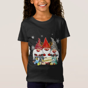 Camiseta Gnome Sewing Gnomos Eilando Gnomias Xmas Papais no