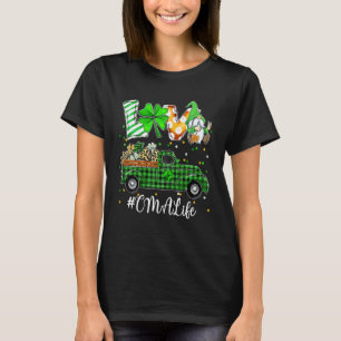 Camiseta Gnome Shamrock Caminhão Amor Cma Vida Enfermeira D