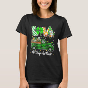 Camiseta Gnome Shamrock Truck Love Orthopedic Nurse Rua Pat