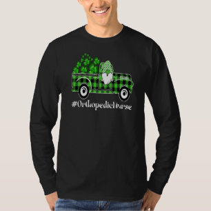Camiseta Gnome Shamrock Truck Love Orthopedic Nurse Rua Pat