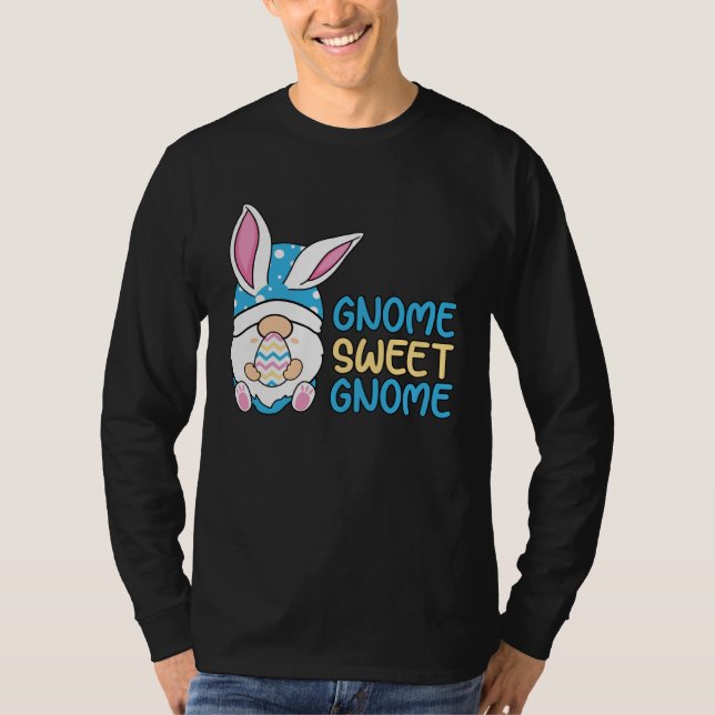Camiseta Gnome Sweet Gnome Easter Day Egg Hunt Boys Girls K (Frente)