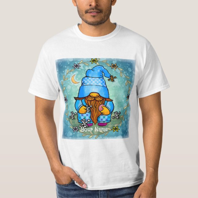 Camiseta Gnome tocando macacos (Frente)