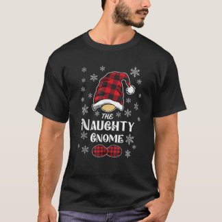 Camiseta Gnome Travesso Xadrez de Búfalo Correspondente Fam