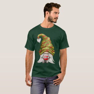 Camiseta Gnome Vestindo Strawberry Knit Hat e Jam Unisex