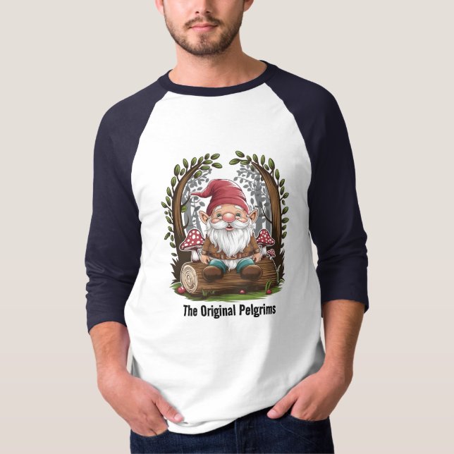 Camiseta Gnome Woodland Forest Wanderer T-Shirt (Frente)