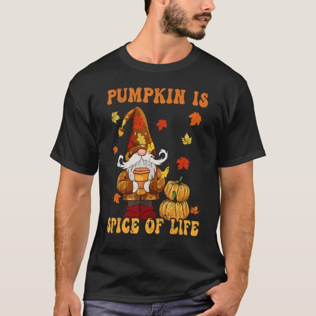 Camiseta Gnomes Thanksgiving Pumpkin Is Spice of Life Women (Frente)